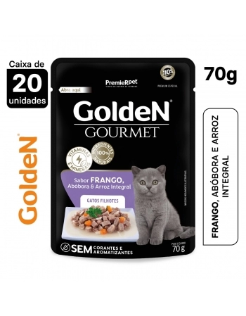 Ração Úmida Golden Gourmet Gatos Filhotes Frango 70g