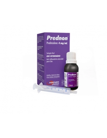 Anti-inflamatório Esteroidal Agener União Prednon 4mg Solução Oral para Cães 30mL