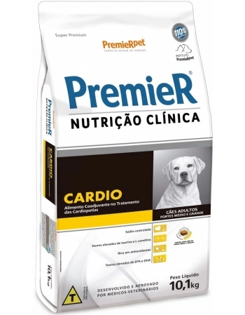 Ração PremieR Nutrição Clínica Cardio para Cães de Porte Médio e Grande 10,1kg