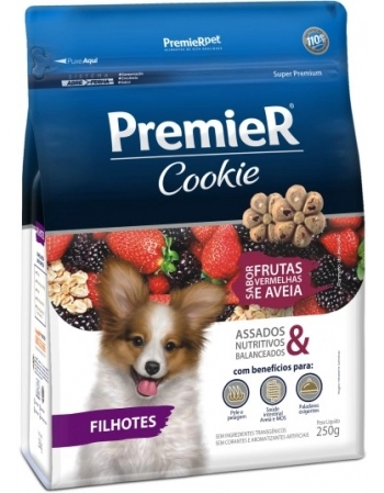 Biscoito PremieR Cookie Para Cães Filhotes Frutas Vermelhas 250g