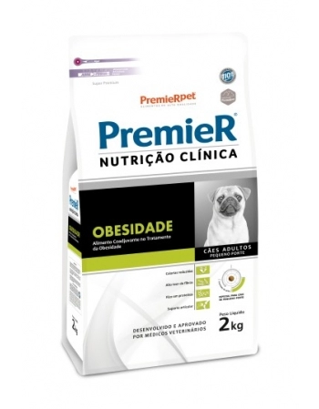 Ração PremieR Nutrição Clínica Obesidade para Cães Adultos Raças Pequenas 2Kg