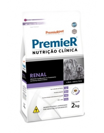 Ração PremieR Renal Ração Nutrição Clínica para Cães Adultos 2Kg