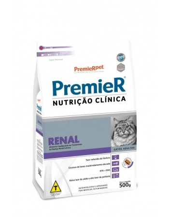 Ração PremieR Renal Nutrição Clínica para Gatos Adultos 500g