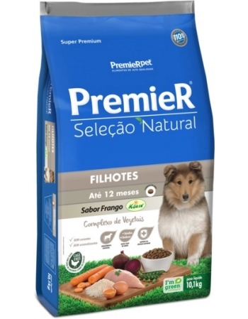 Ração PremieR Seleção Natural para Cães Filhotes Proteína de Frango Korin 10,1Kg