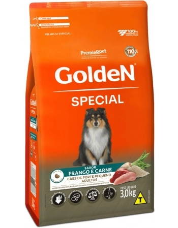 Ração Golden Special para Cães Adultos de Porte Pequeno 3kg