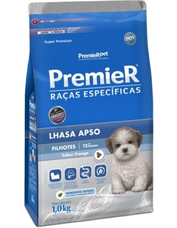 Ração PremieR Raças Específicas Lhasa Apso para Cães Filhotes Frango 1Kg