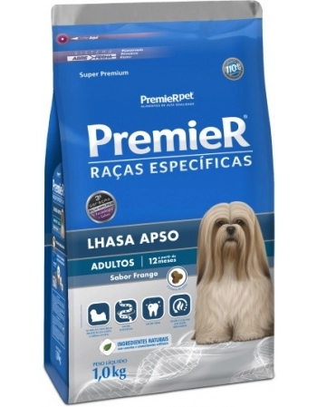 Ração PremieR Raças Específicas Lhasa Apso para Cães Adultos Frango 1Kg