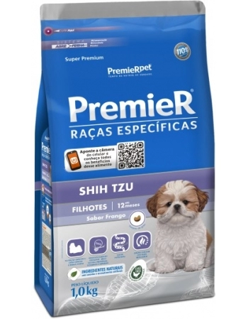 Ração PremieR Raças Específicas Shih Tzu para Cães Filhotes Frango 1Kg